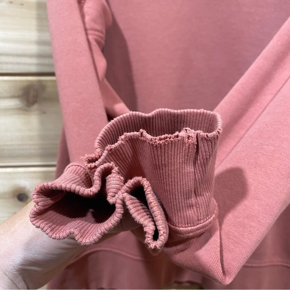 Pact Women's Dusty Rose Crew Neck‎ Sweater Small Organic Cotton